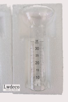 Lw251 Reserve glas regenmeter 17x4,5x8,2cm5